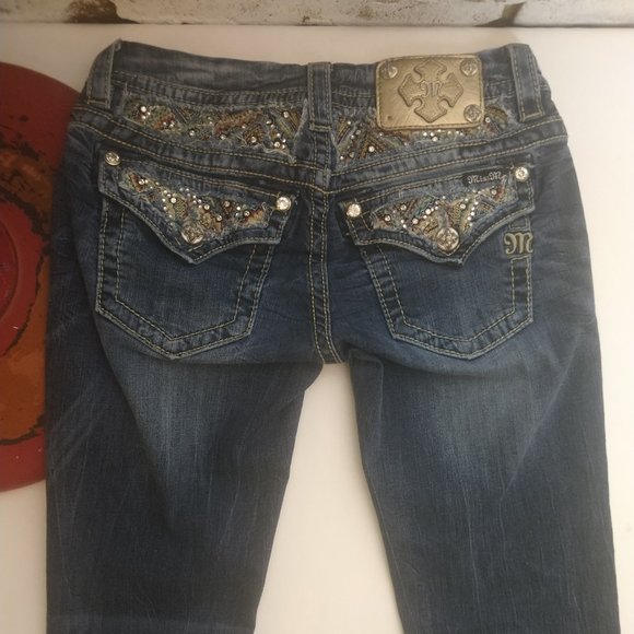 Miss Me Bling Signature Boot 27 Embroidered Accent - Picture 12 of 13